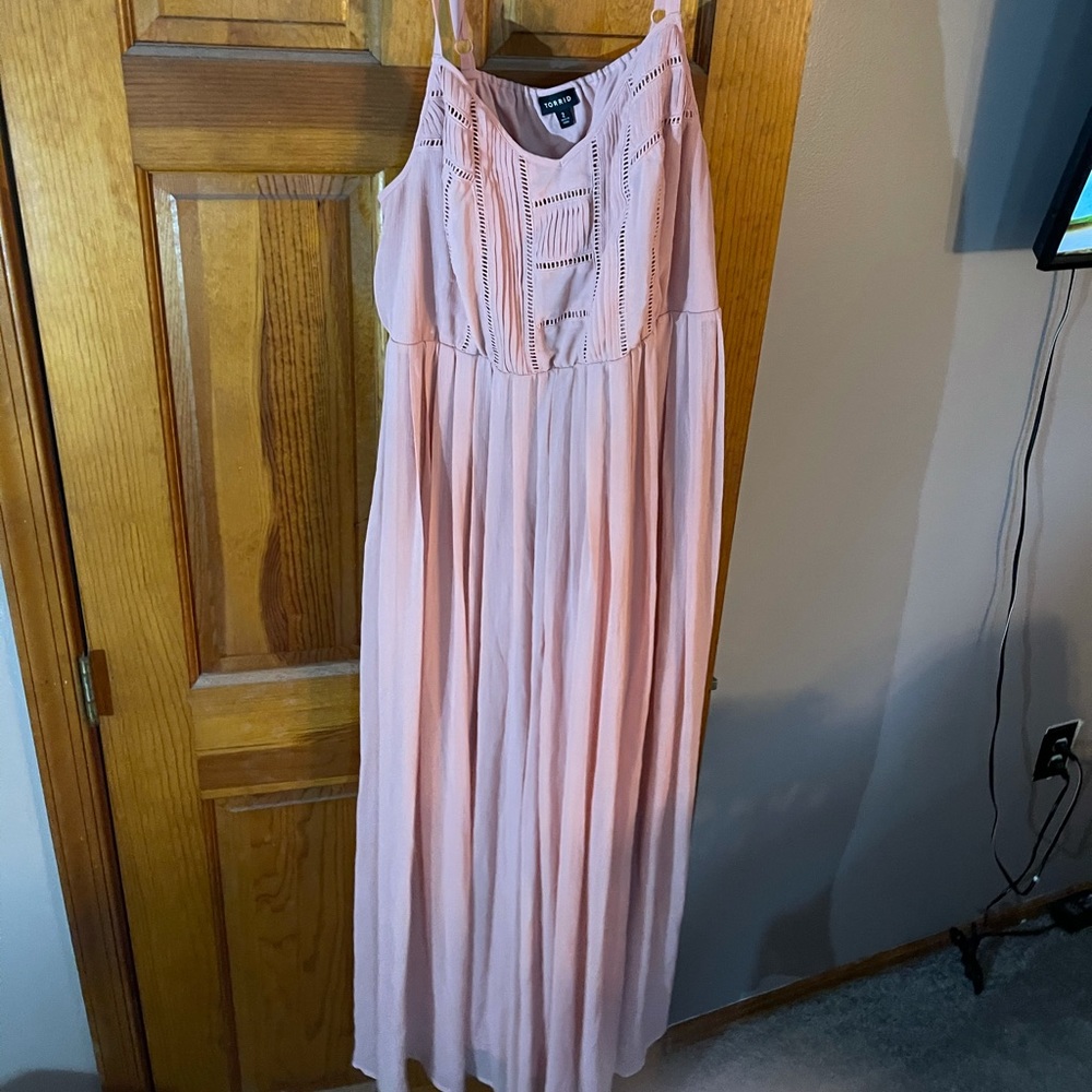 Dusty rose torrid dress